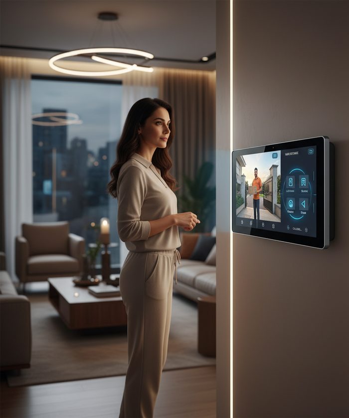 Video door phone and intercom installation by Varsha Enterprises